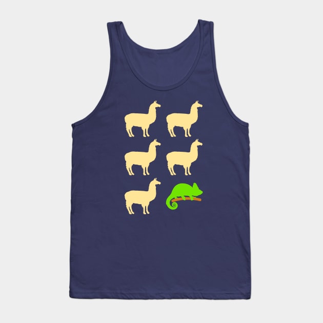 Llama Llama Llama Llama Llama Chameleon Tank Top by dumbshirts